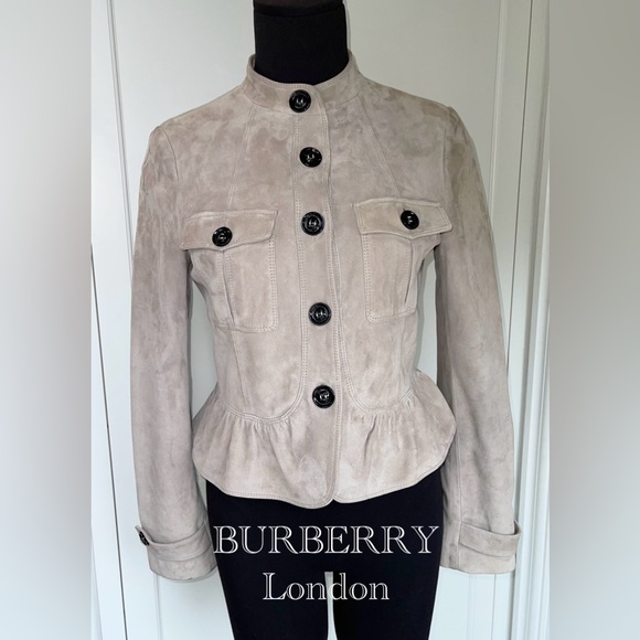 Burberry Jackets & Blazers - Burberry London Lambskin Jacket Size 8